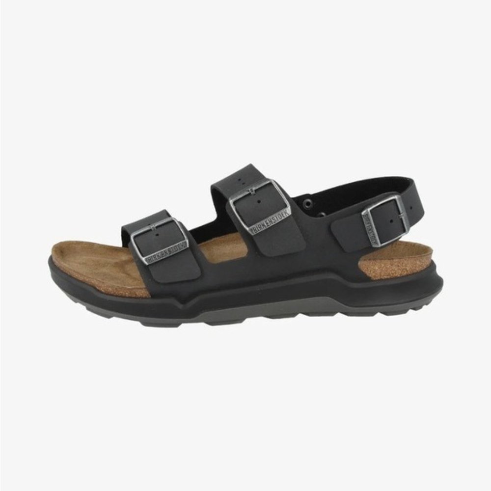 BIRKENSTOCK MILANO CT DESERT SOIL BLACK SANDALS